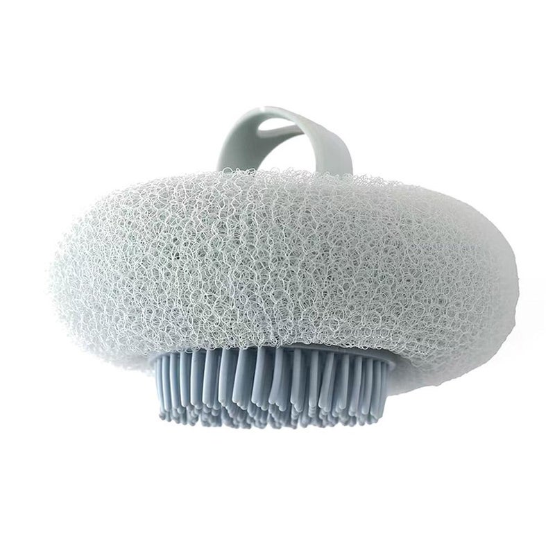 Nylon bath ball, Japanese style bath ball, 2-in-1 foam exfoliator, scrubber, remove dirt, and scrub back.
